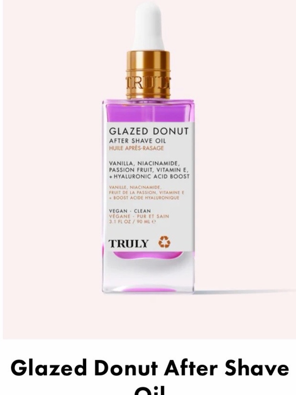 TRULY Glazed Donut After Shave Oil